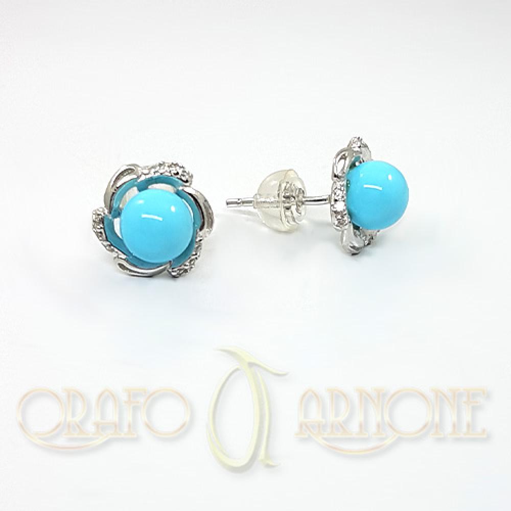 Orecchini Argento con Turchese